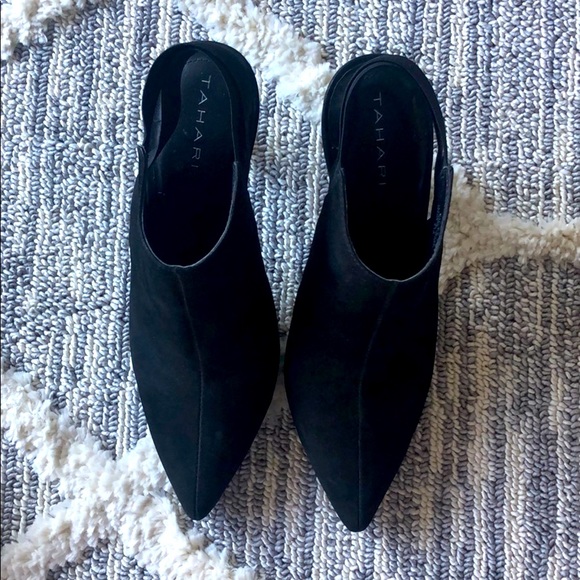 Tahari open back booties - Picture 2 of 7